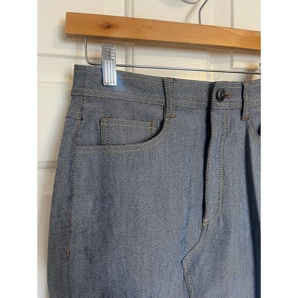 Cinq a Sept NWT Tana Denim Long Length Skirt Blue Gray Size 0 - Picture 4 of 8